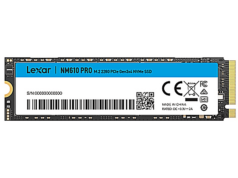 LEXAR NM610PRO LNM610P500G-RNNNG 3300MB-1700MB/s M.2 PCle PCIe 500