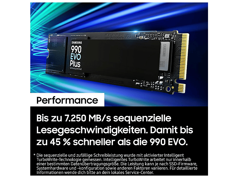 内蔵型SSD Samsung 990 EVO Plus 2TB M.2 NVMe SSD Disco duro SSD interno 2 TB | SAMSUNG MZ-V9S2T0BW 990 EVO PLUS 2TB