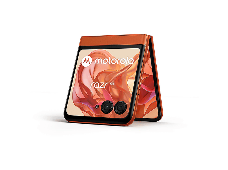 MOTOROLA razr 50, Naranja, Móvil Android, 256 GB, 8 GB RAM, 6,9
