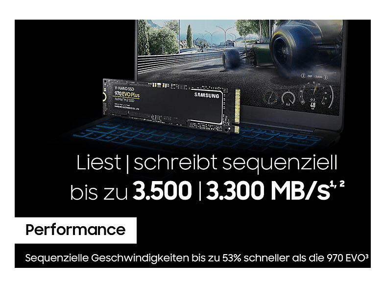SSD INTERNO SAMSUNG MZ-V7S500BW 970 EVO Plus NVMe M.2 500 GB 500