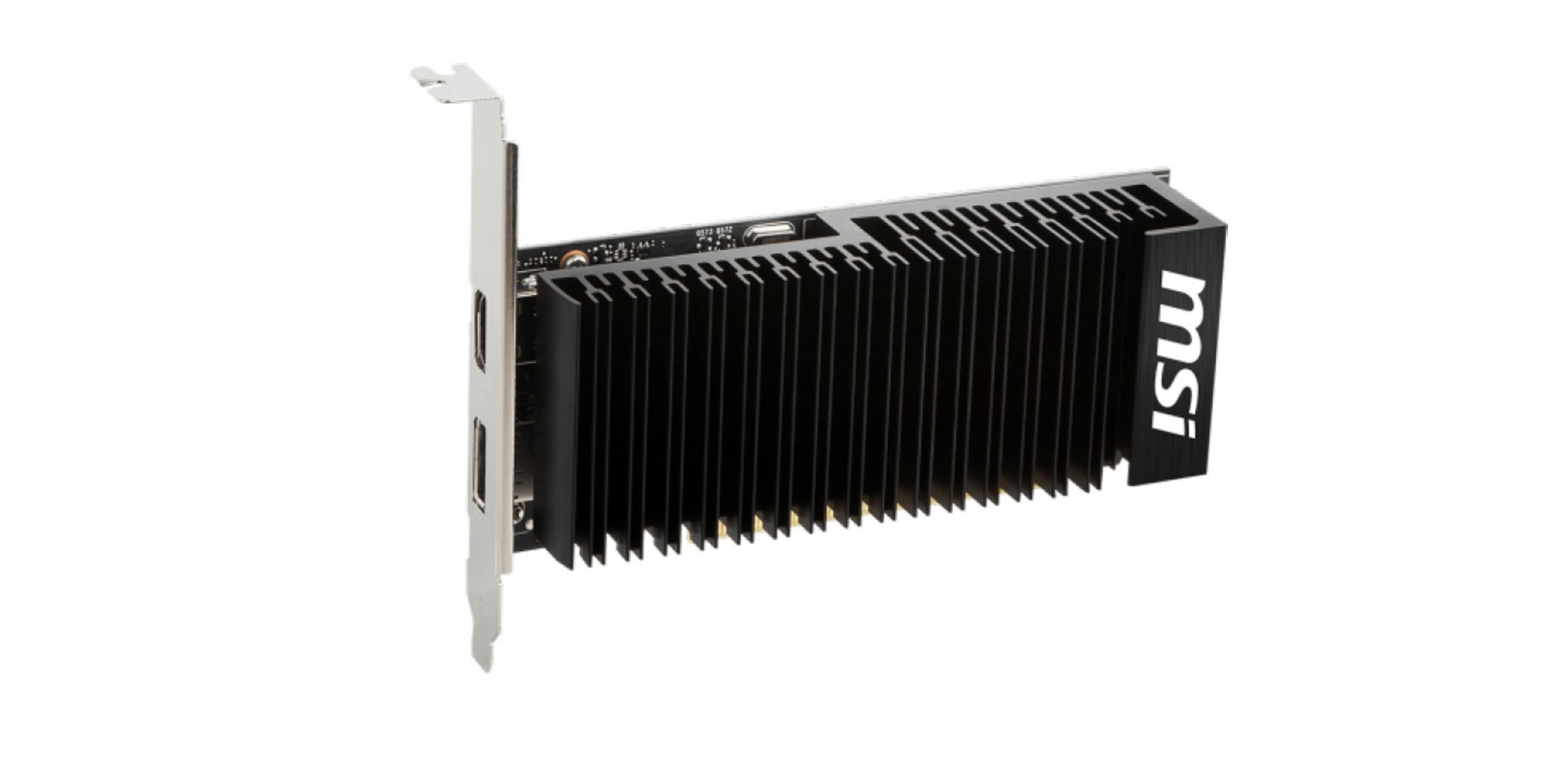 Karta graficzna MSI. Czarny radiator z logo.