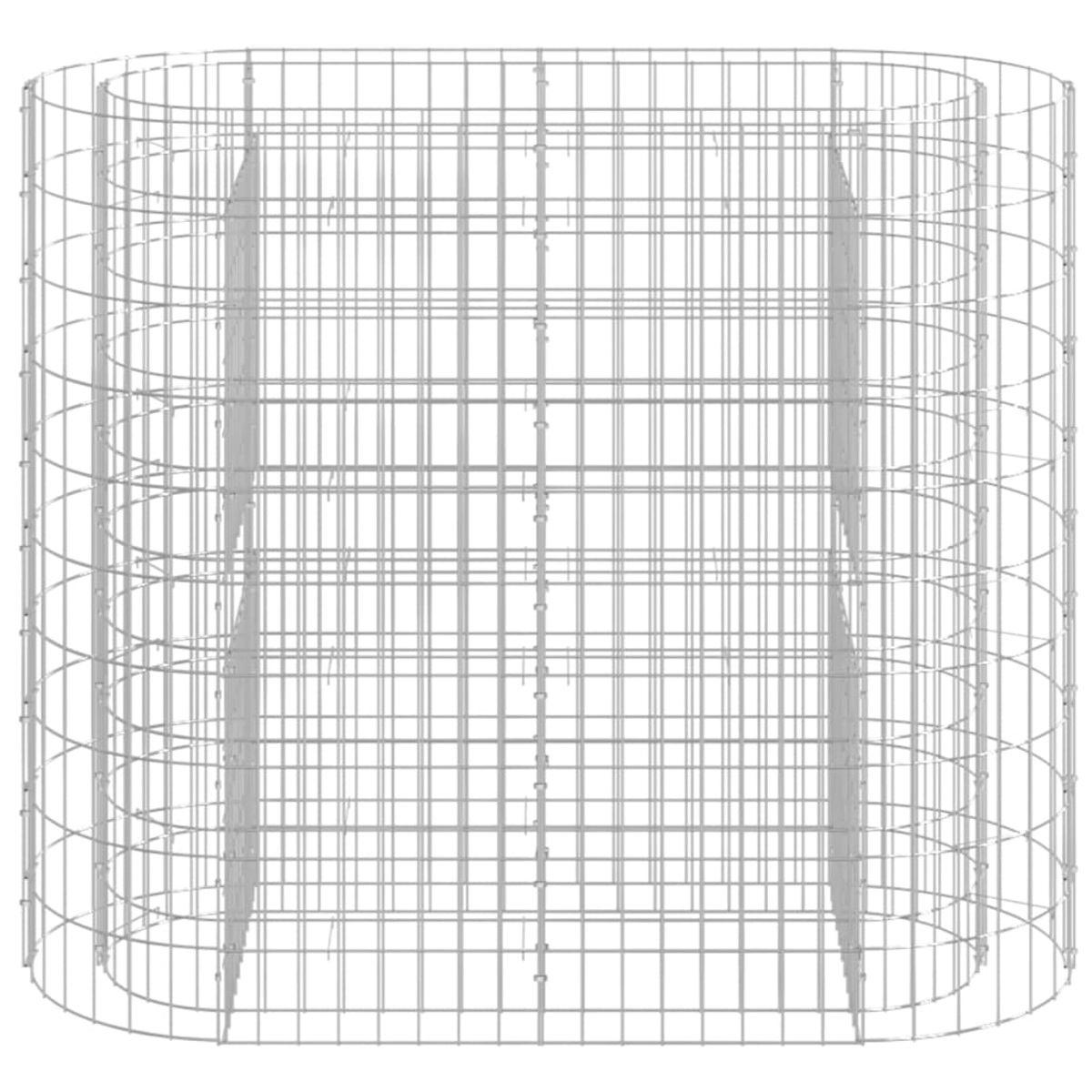 Ein Metalldrahtrahmen in quadratischer Form. Der Rahmen ist in kleinere quadratische Abschnitte unterteilt.