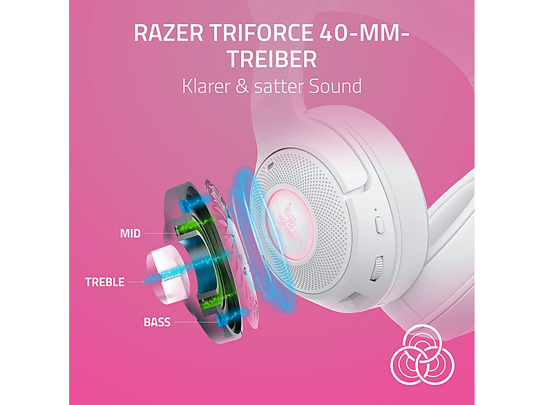 RAZER Kraken Kitty V2 BT Gaming-headset Wit | MediaMarkt