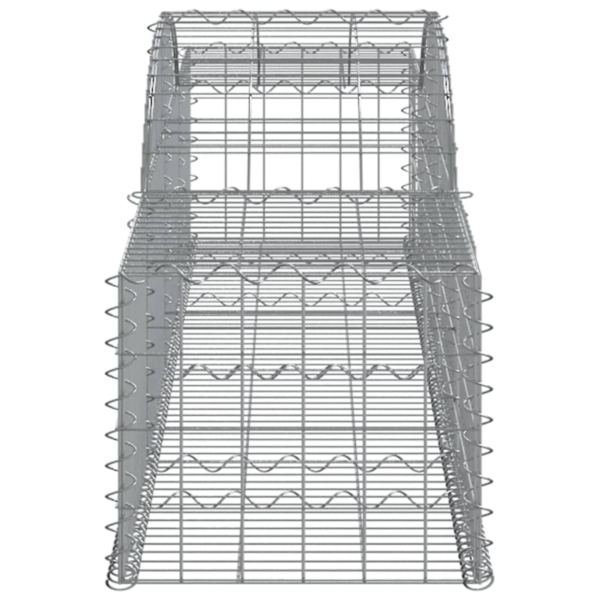 Metall-Draht-Regal. Mit mehreren Regalen, rechteckigem und durchsichtigem Design.