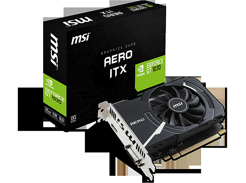 MSI VGA Aero ITX 2GD4 OC 2G GeForce® GT 1030 2 GB Ekran Kartı