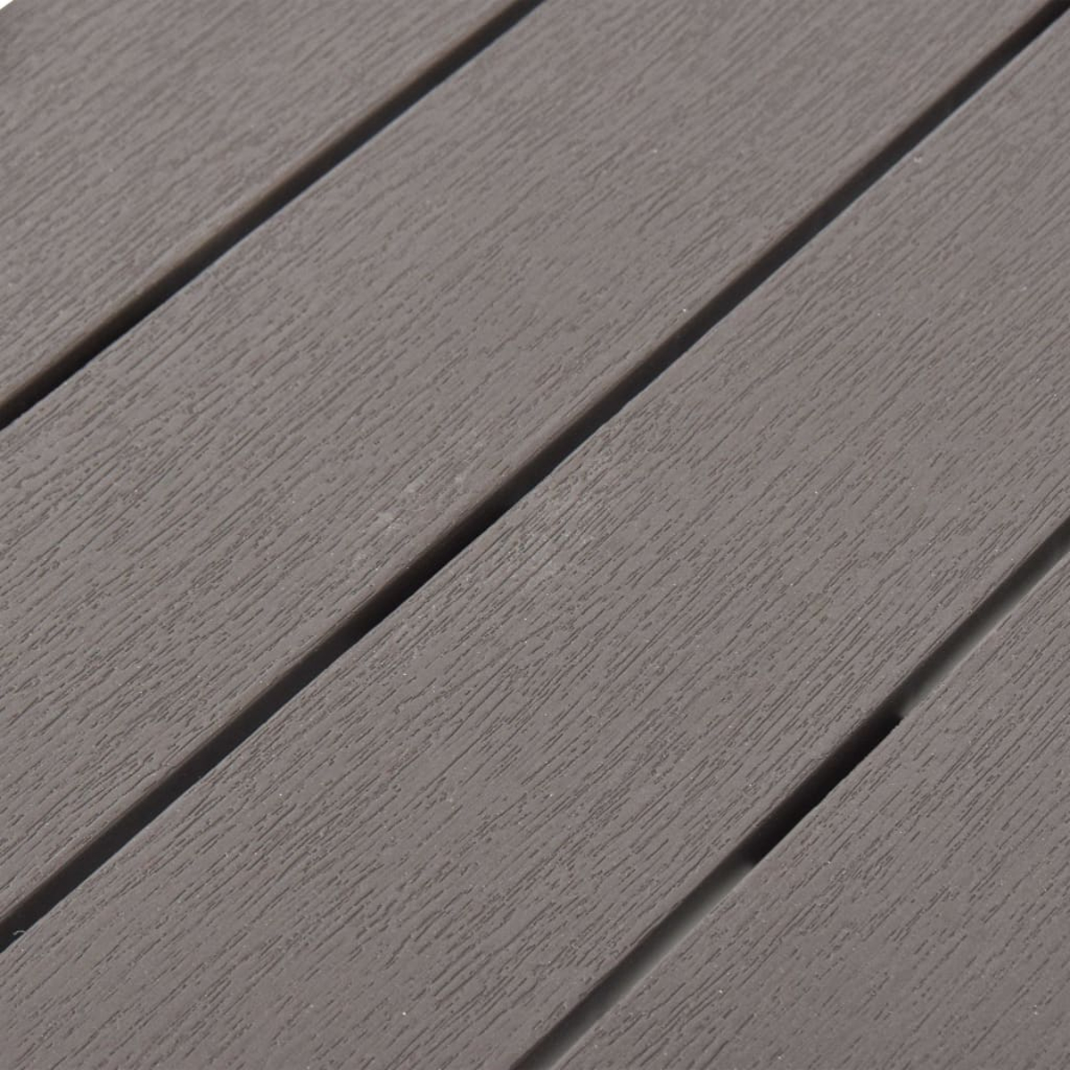 Nahaufnahme von Holzplanken mit sichtbarer Maserung. Die Farbe ist ein gedämpftes Braun.