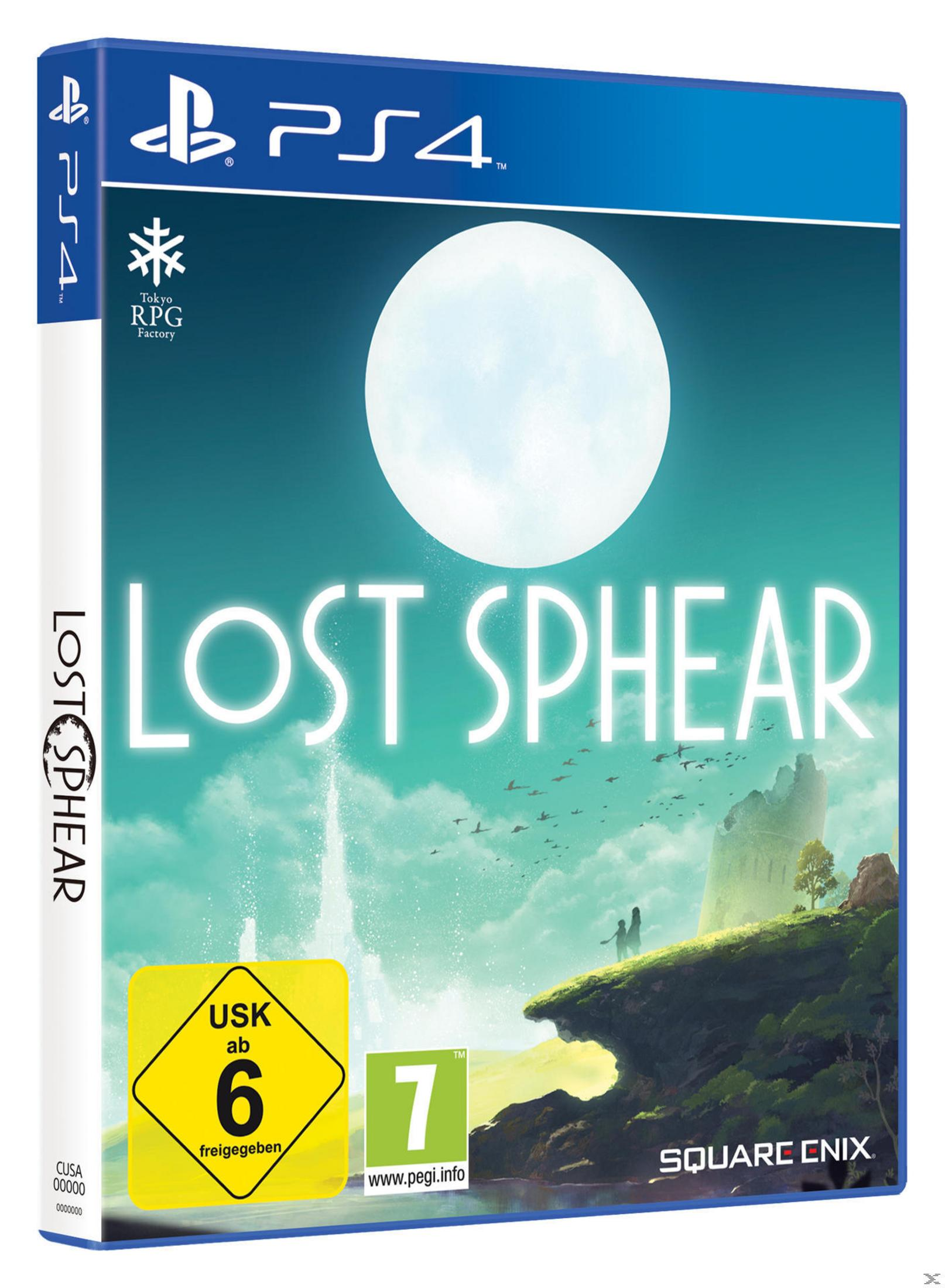 Spielbox: Lost Sphere, mit blauem Himmel und Burgszene.