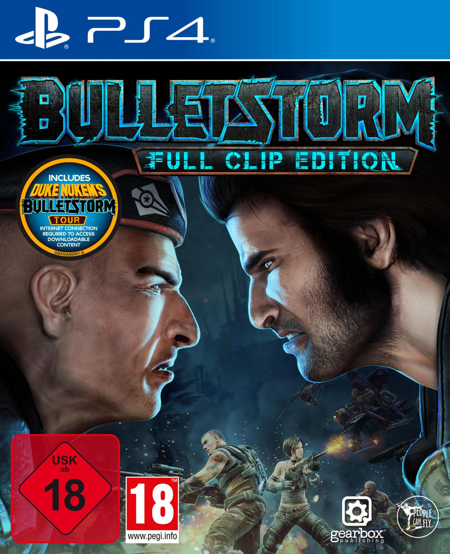 Copertina del gioco Bulletstorm: Full Clip Edition. Due uomini si affrontano. Uno ha un berretto militare.