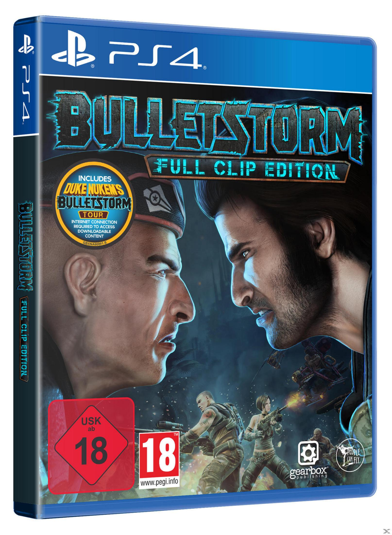 La copertina del videogioco Bulletstorm per PS4, con due uomini che si fronteggiano.