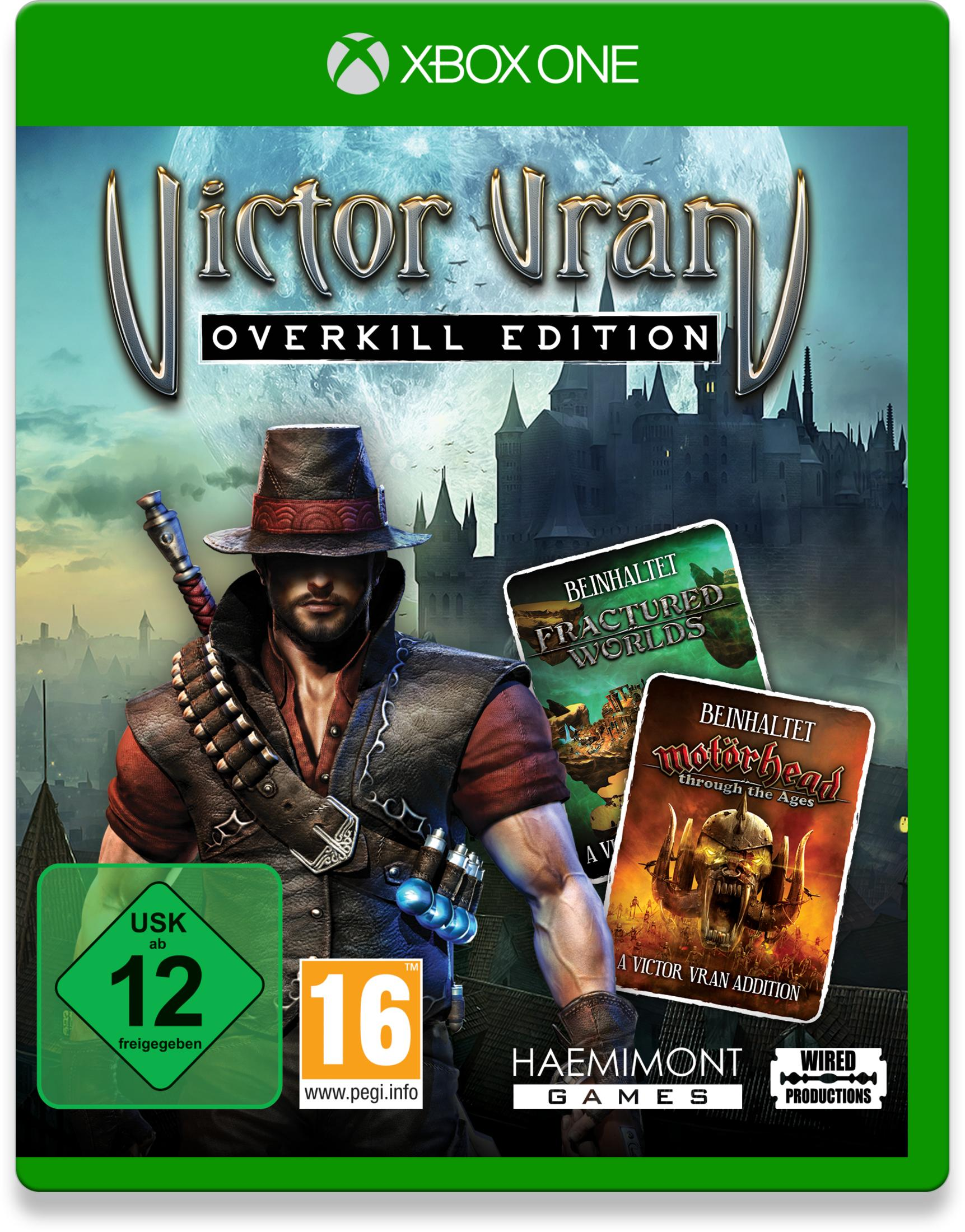 Xbox One-Spielcover für Victor Vran. Ein Mann mit Hut ist auf dem Cover.