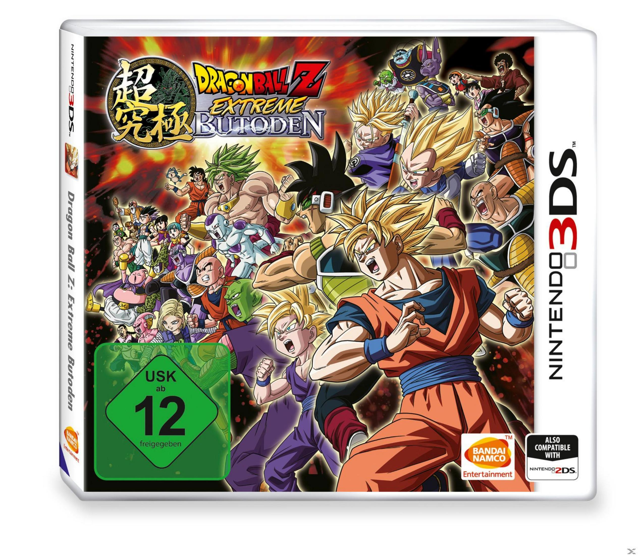 Dragon Ball Z: Extreme Butoden Spielcover. Viele Charaktere kämpfen.