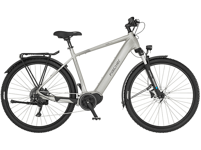 FISCHER 64379 TERRA 4.0I All Terrain Bike (ATB) (Laufradgröße: 29 Zoll, Rahmenhöhe: 55 cm, Herren-Rad, 630 Wh, Greige)