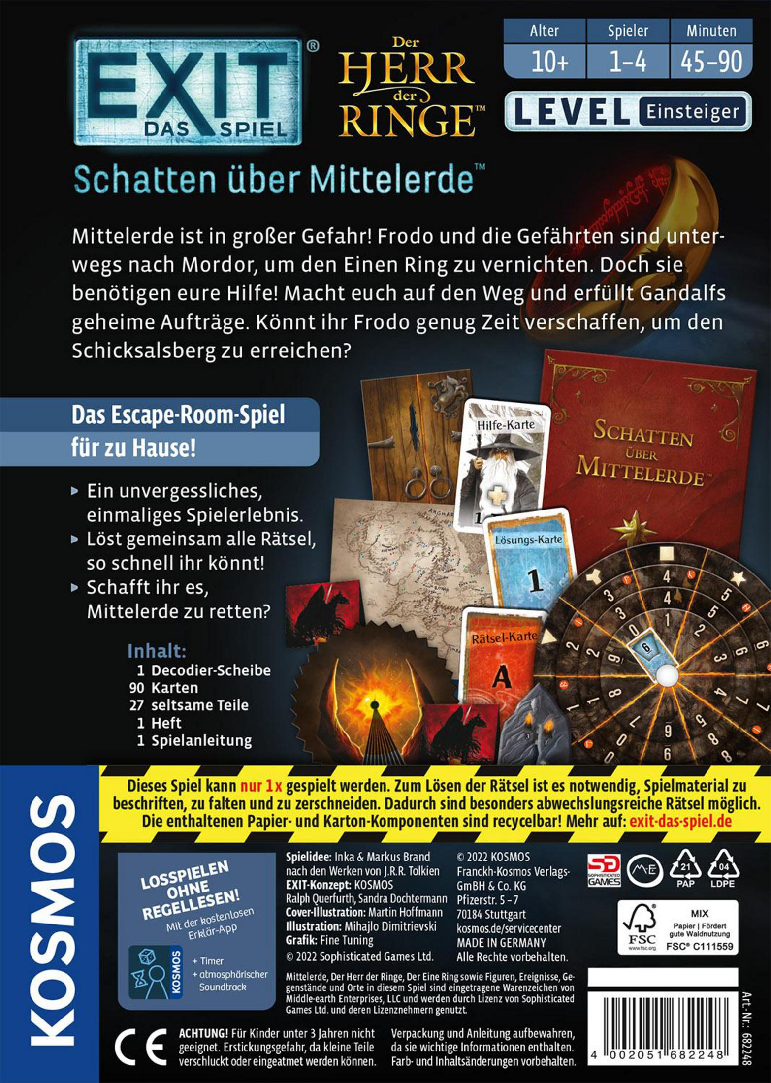 Rückseite einer Brettspielbox mit Text und Grafiken zum Spiel.