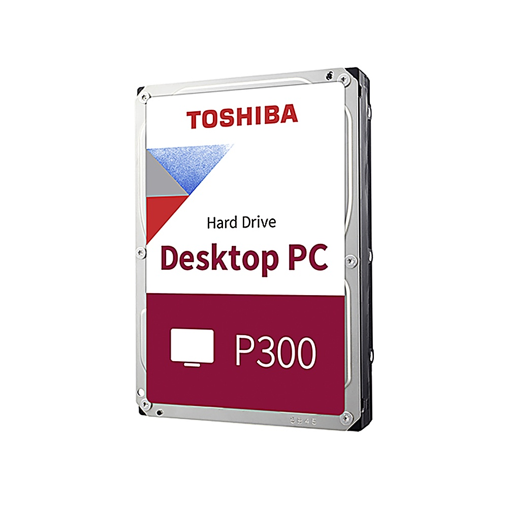 Disco rigido Toshiba per PC desktop, vista angolata.