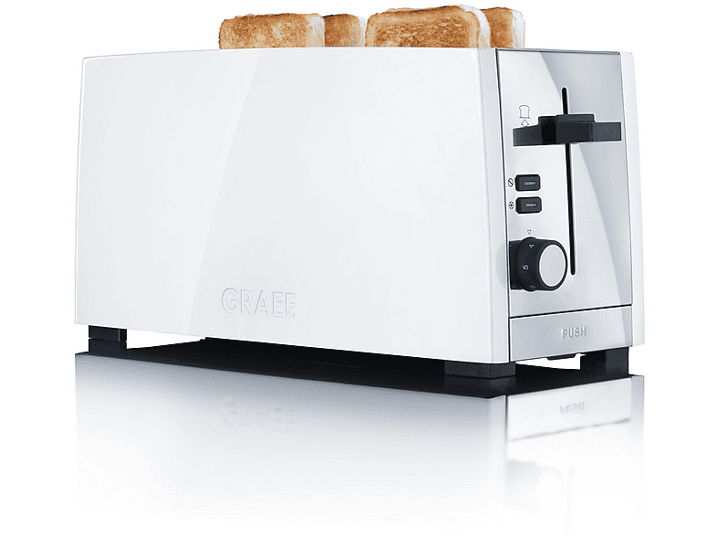 GRAEF TO 101 EU WEISS TOASTER Toaster Weiß (1380 Watt, Schlitze: 2 ...