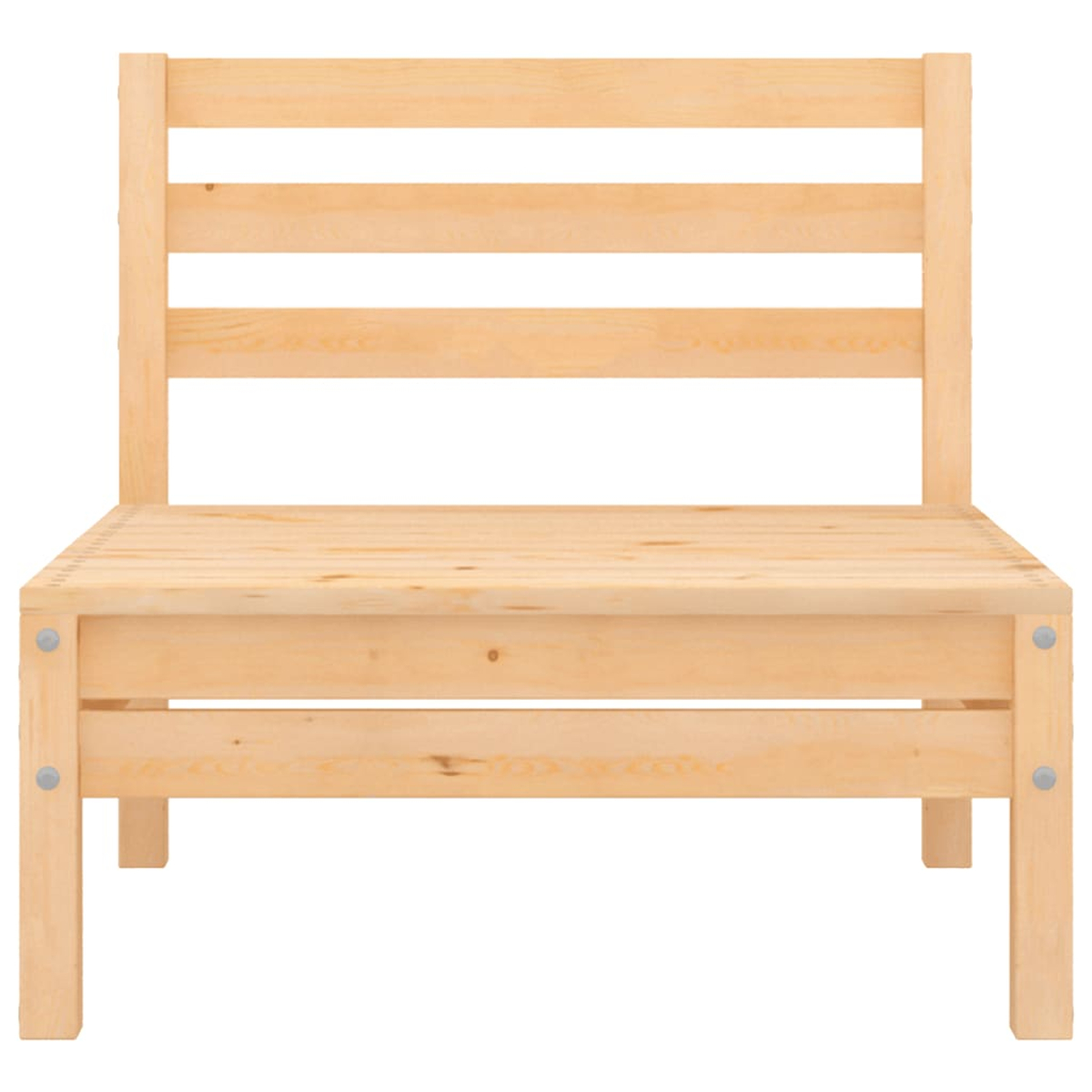Bettgestell aus Holz. Helles Holz, schlichtes Design.