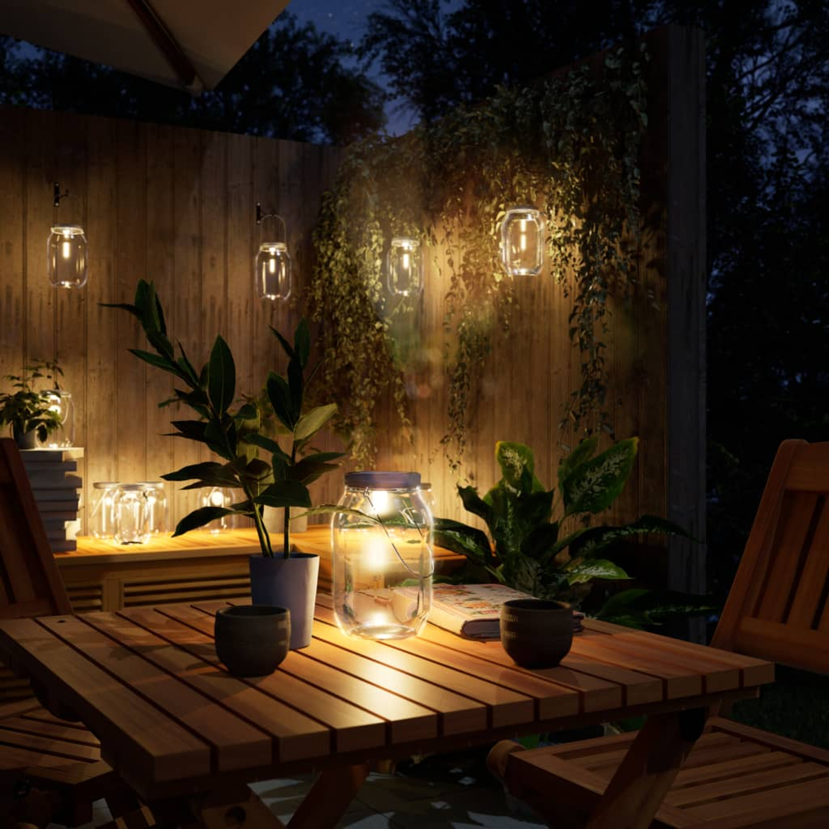 Herefun La Lampada Solare per Esterni, Luci Decorative per Esterni con