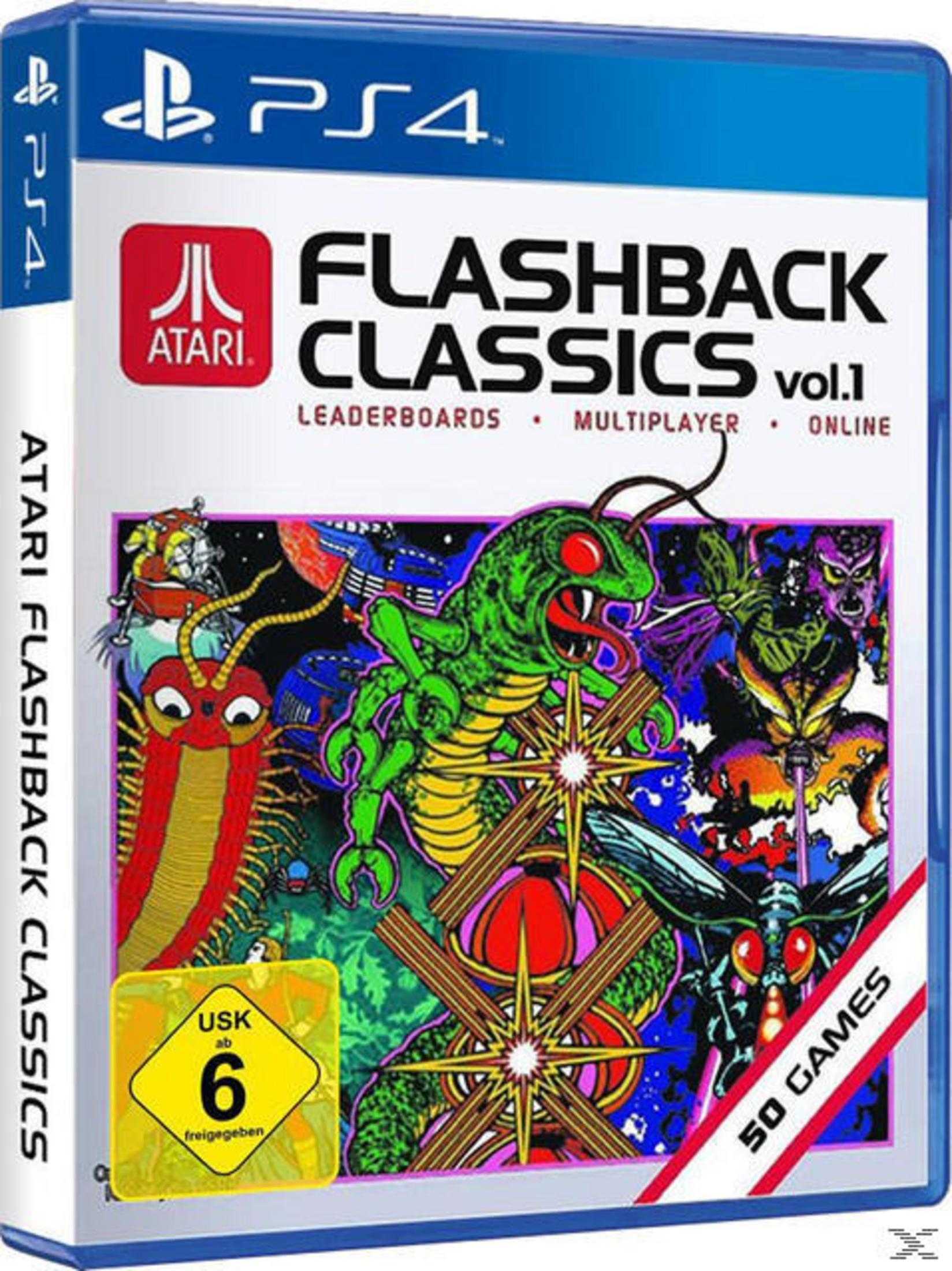 Spielcover für Flashback Classics mit einem grünen Monster und dem Spiel-Logo.