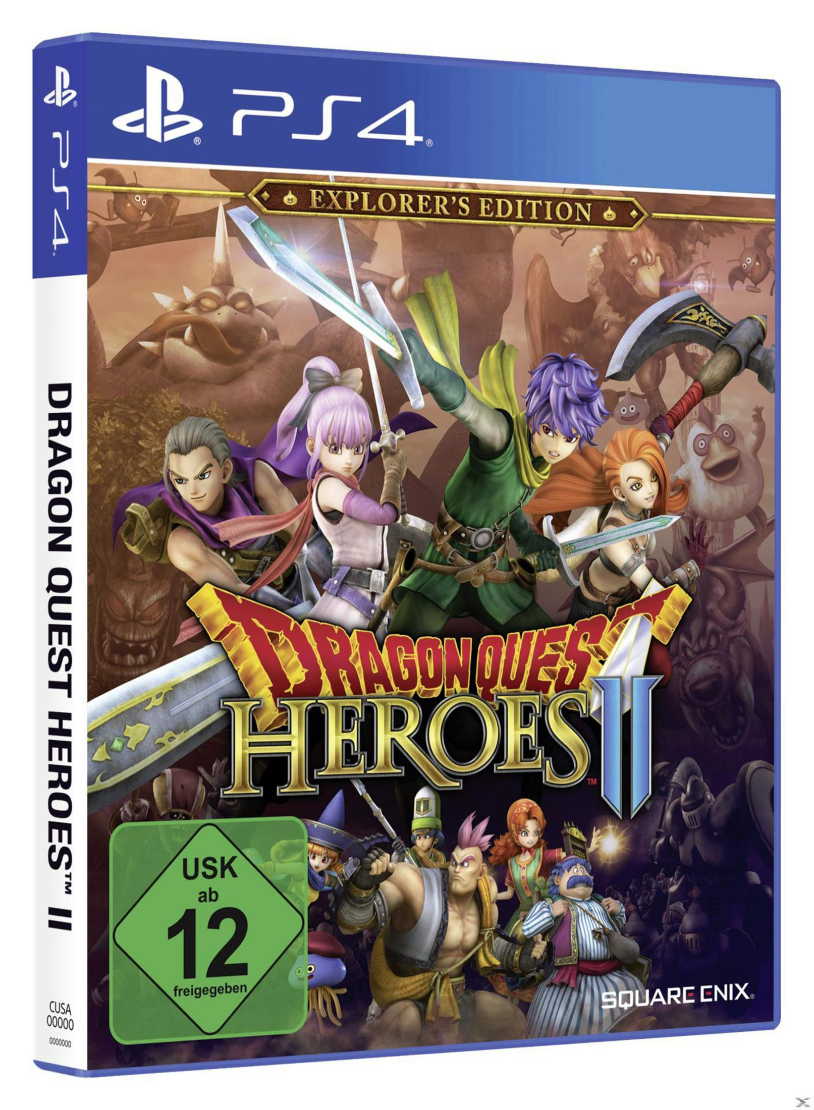 Scatola del gioco Dragon Quest Heroes II per PS4 con personaggi sulla copertina.