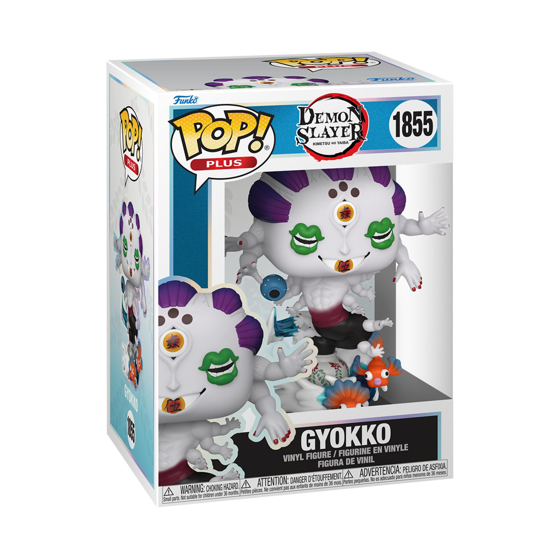 Scatola Funko Pop con la figura di Gyokko da Demon Slayer.