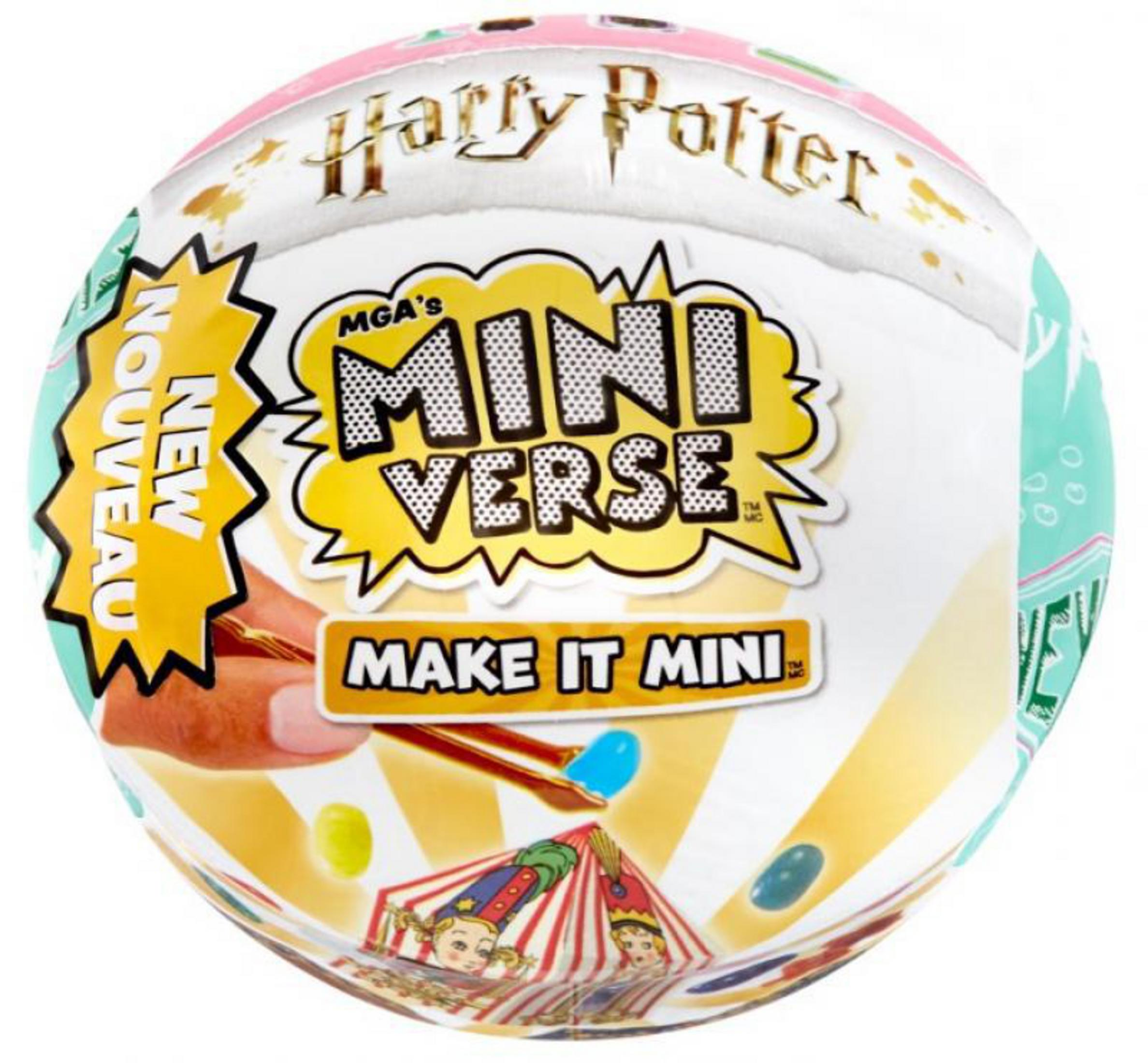 Kula Harry Potter Mini Verse. Zawiera miniaturowy model sceny z Harry'ego Pottera z jedzeniem.