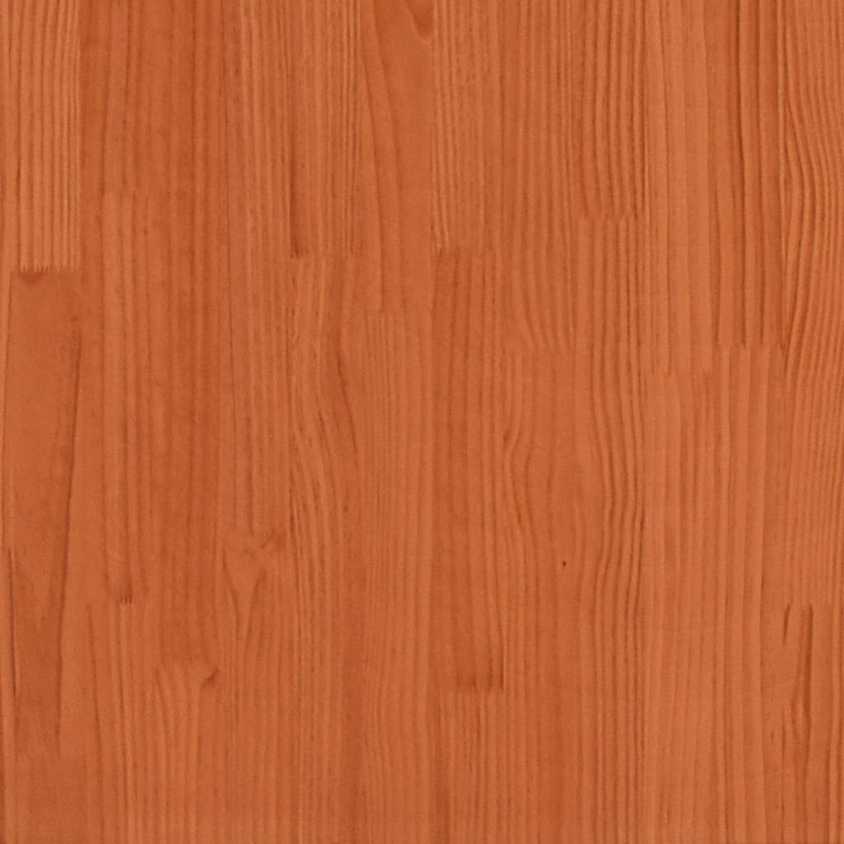 Nahaufnahme von Holzbrettern, die einen orangebraunen Farbton mit sichtbarer Maserung aufweisen.