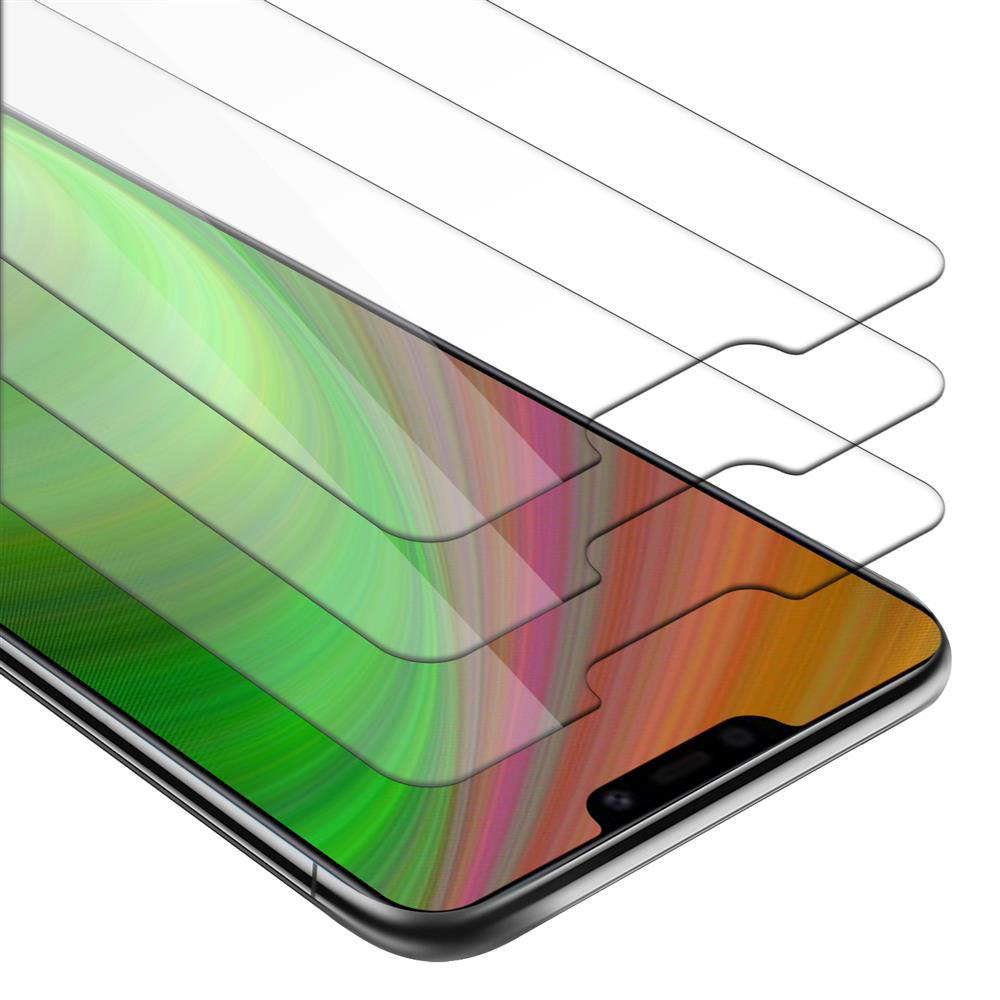 Telefono con protezioni per lo schermo applicate. Sono visibili tre protezioni per lo schermo.