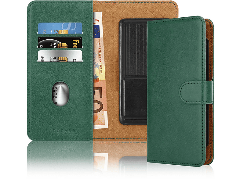 CADORABO Book Case Hülle, Motorola, Edge 2025, ARMEEGRÜN | SATURN
