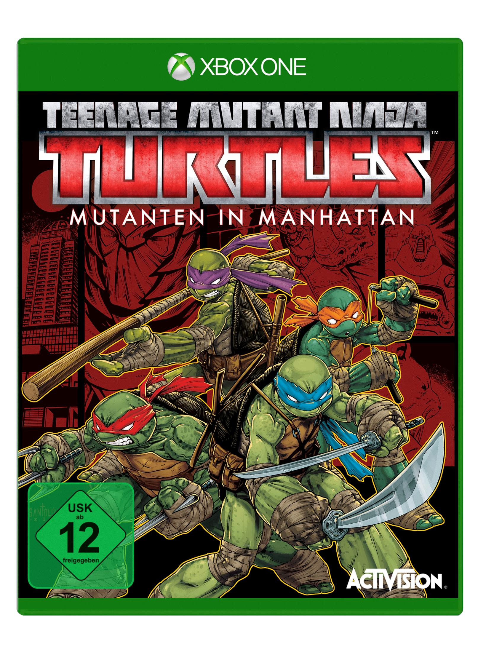 Xbox One Spielhülle von Teenage Mutant Ninja Turtles: Mutanten in Manhattan.