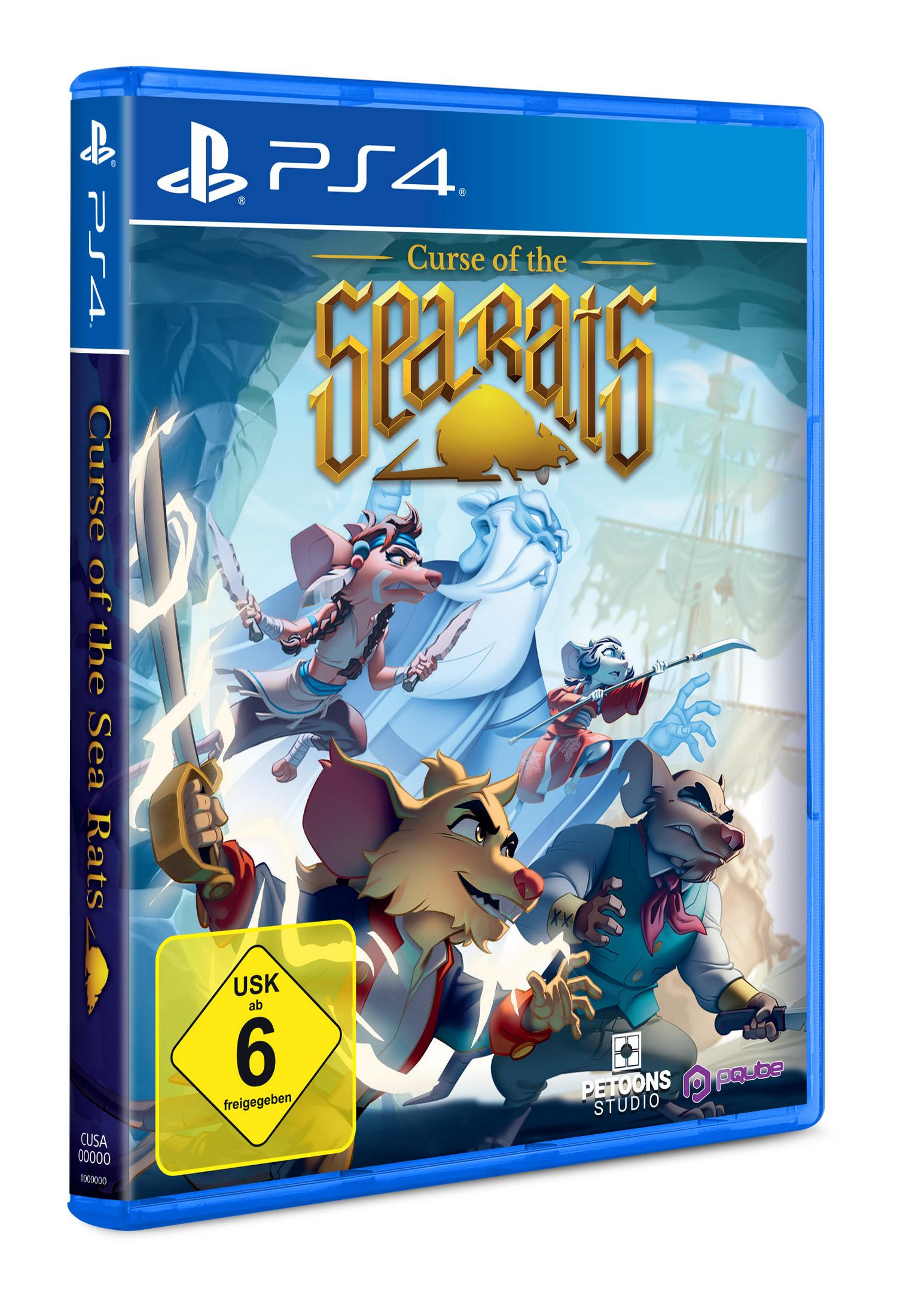 PS4-Spielverpackung 'Curse of the Sea Rats' von der Seite.