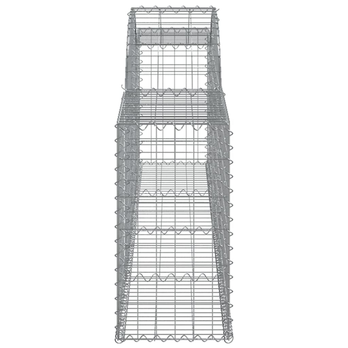 Ein hoher, rechteckiger Metallrahmen. Es hat ein Gittermuster, geeignet für den Garten. Es ist auf weißem Hintergrund.