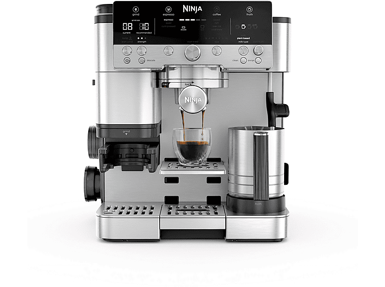NINJA ES601EU Espressomaschine Schwarz/Eedelstahl