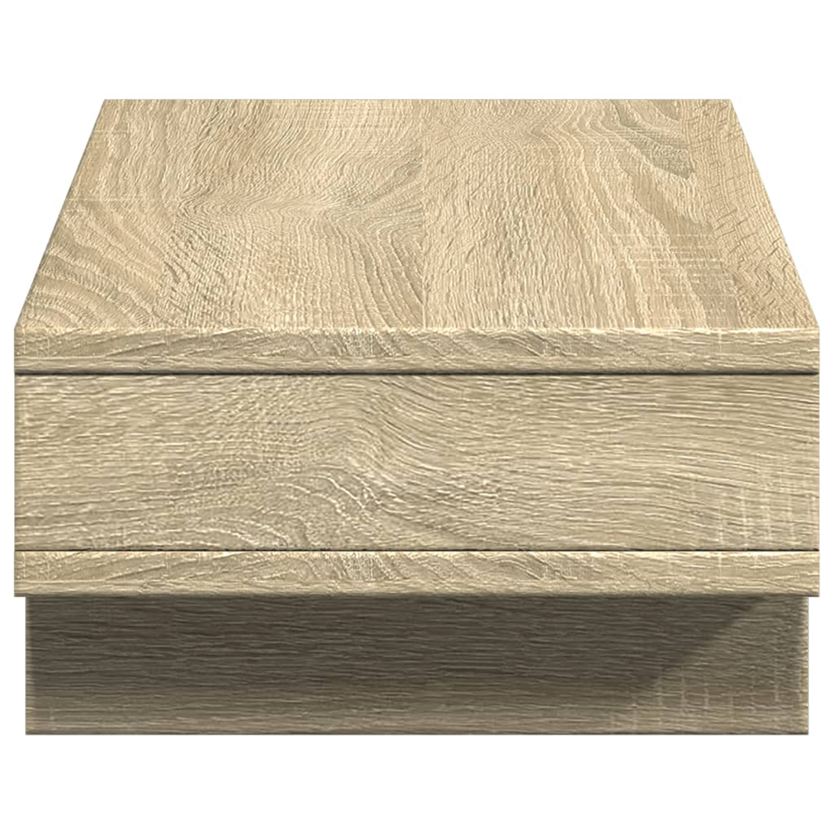 Ein hellbrauner Holzschrank mit Schubladen. Die obere Schublade ist offen.