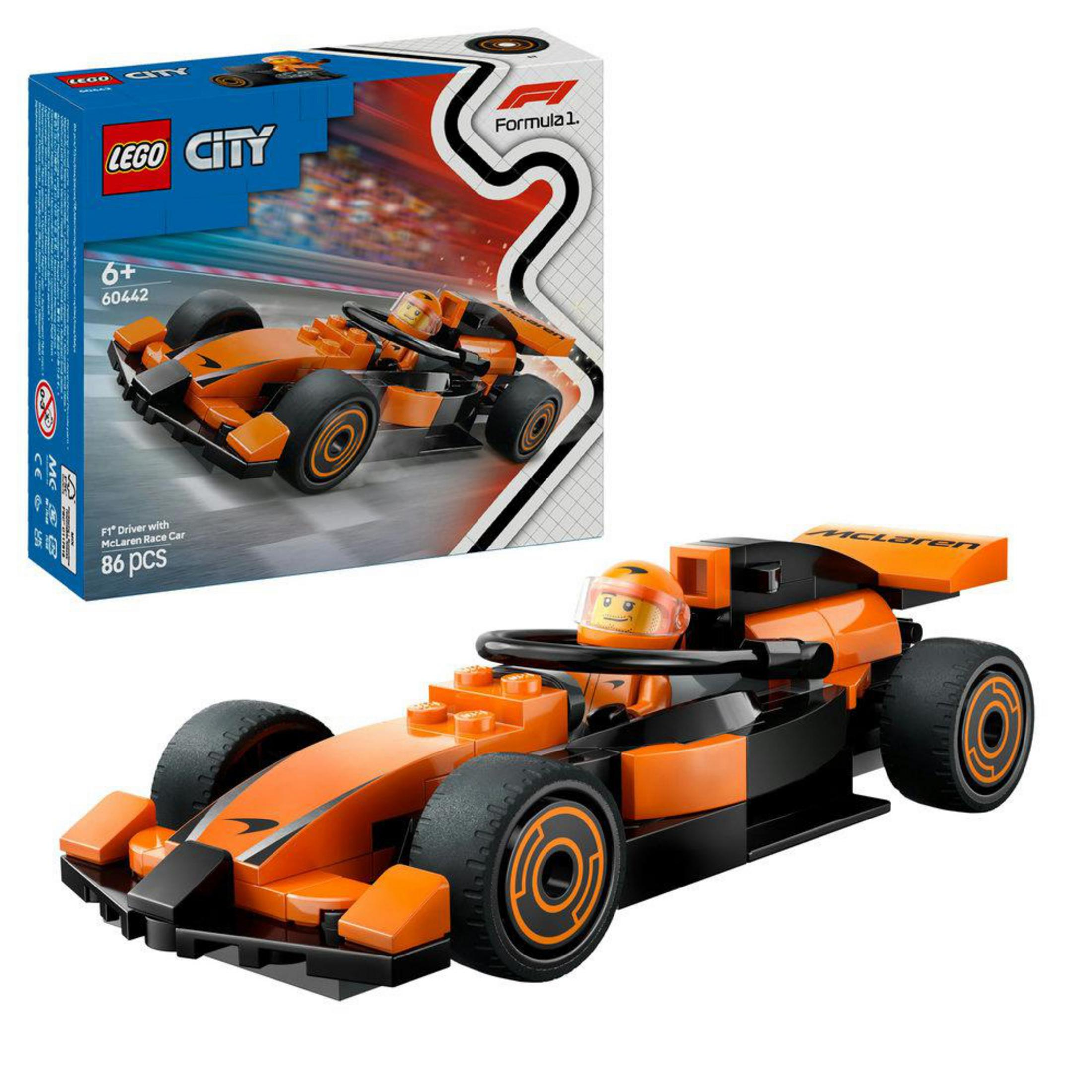 LEGO City McLaren Yarış Arabalı F1® Sürücüsü 60442