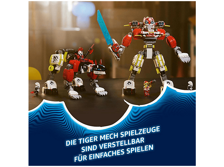 LEGO DREAMZzz Cooper'ın Kaplan Robotu ve Zero'nun Hot Rod Arabası