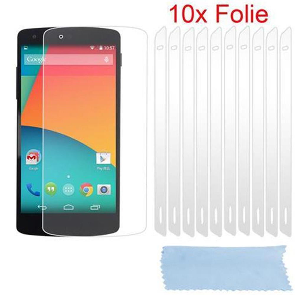 Un teléfono con protector de pantalla y láminas protectoras. El teléfono está a la izquierda.