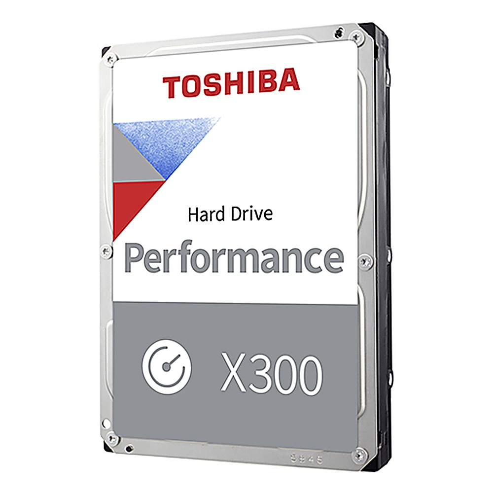 Dysk twardy Toshiba z tekstem 'Performance X300'.