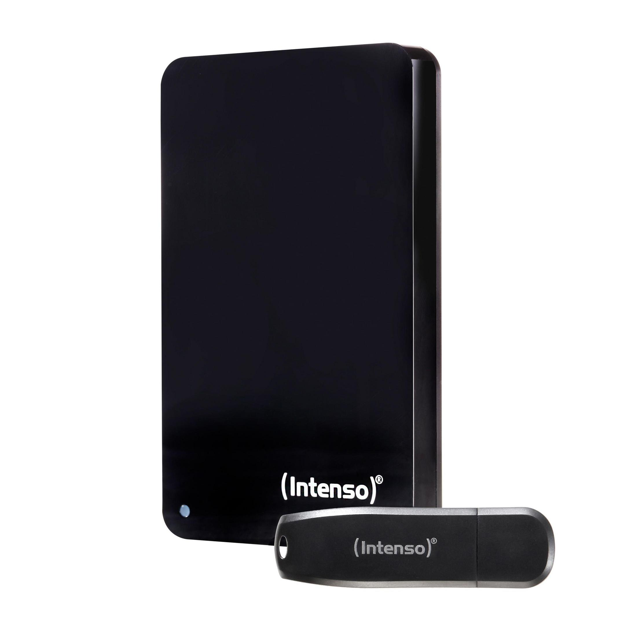 Disco rigido esterno nero con testo 'Transporter' e '512GB'.