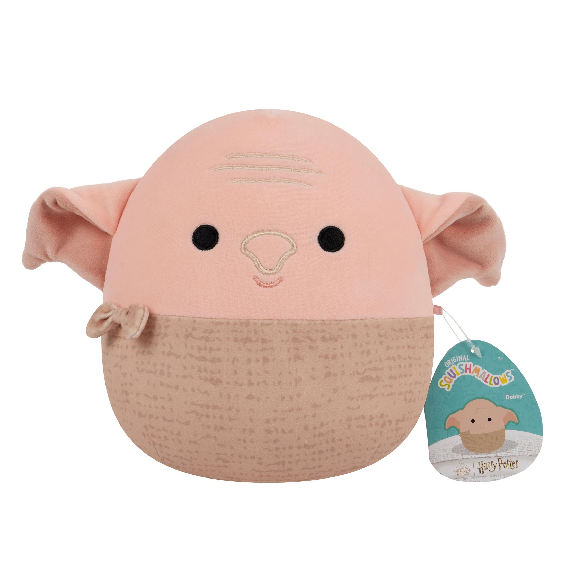 Rosa Dobby-Plüschtier von Harry Potter mit Anhänger.