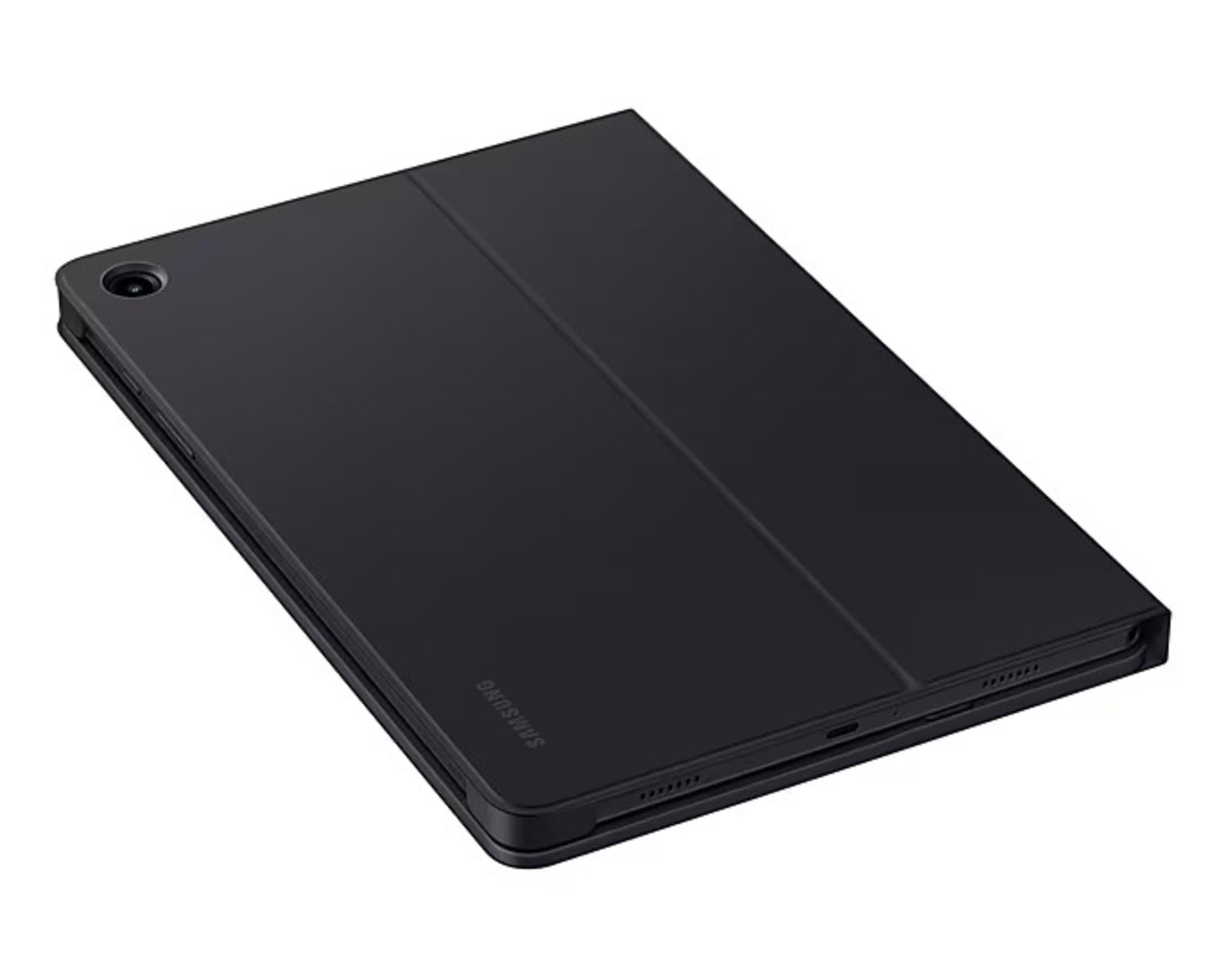 Schwarzes Tablet mit geschlossener Hülle.
