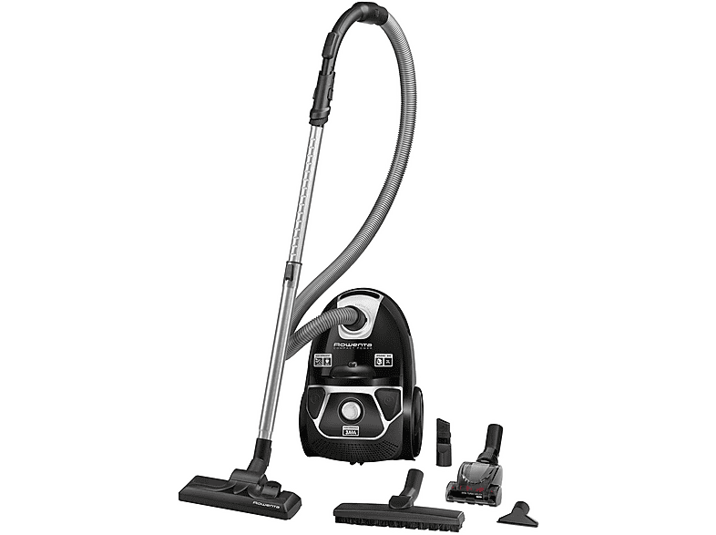 Rowenta Compact Power RO3985EA Aspirateur Cylindre 750W Classe A - Sac 3L - Puissant Et Économique