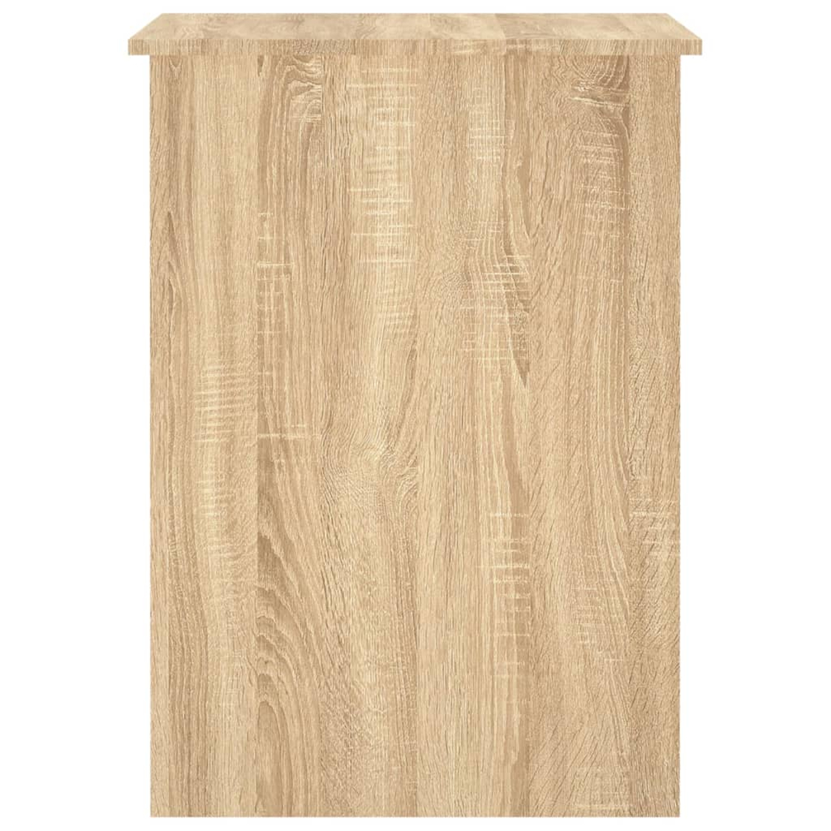 Holzschrank mit Holzmaserung. Der Schrank ist hellbraun und hat eine einzelne Tür.