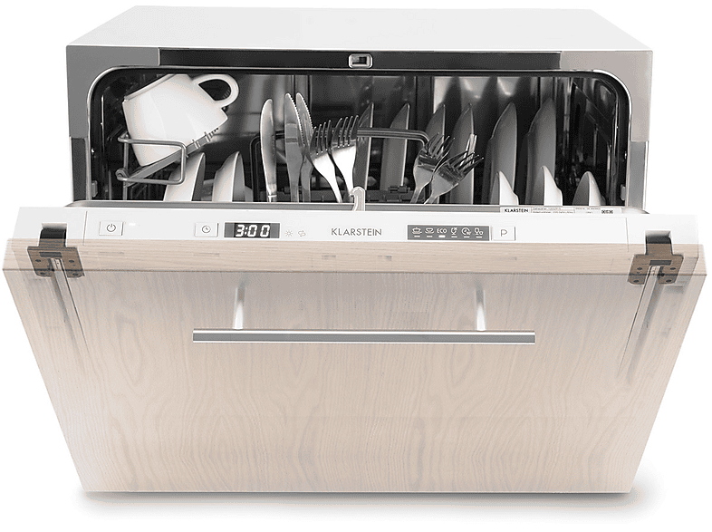 Kompakter Geschirrspüler Für Die Küche - 6 Maßgedecke, 55dB Leise, Ideal Für Kleine Haushalte