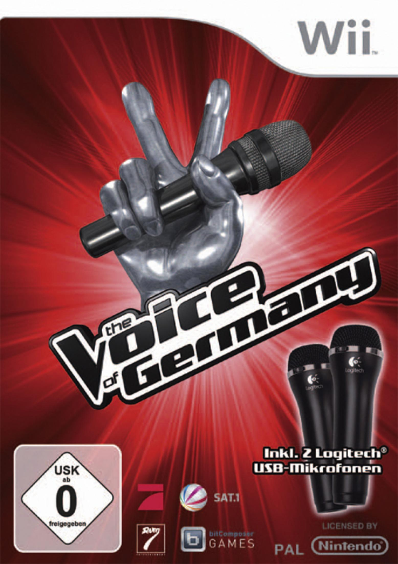 Spielcover: The Voice of Germany, ein Mikrofon und zwei weitere.