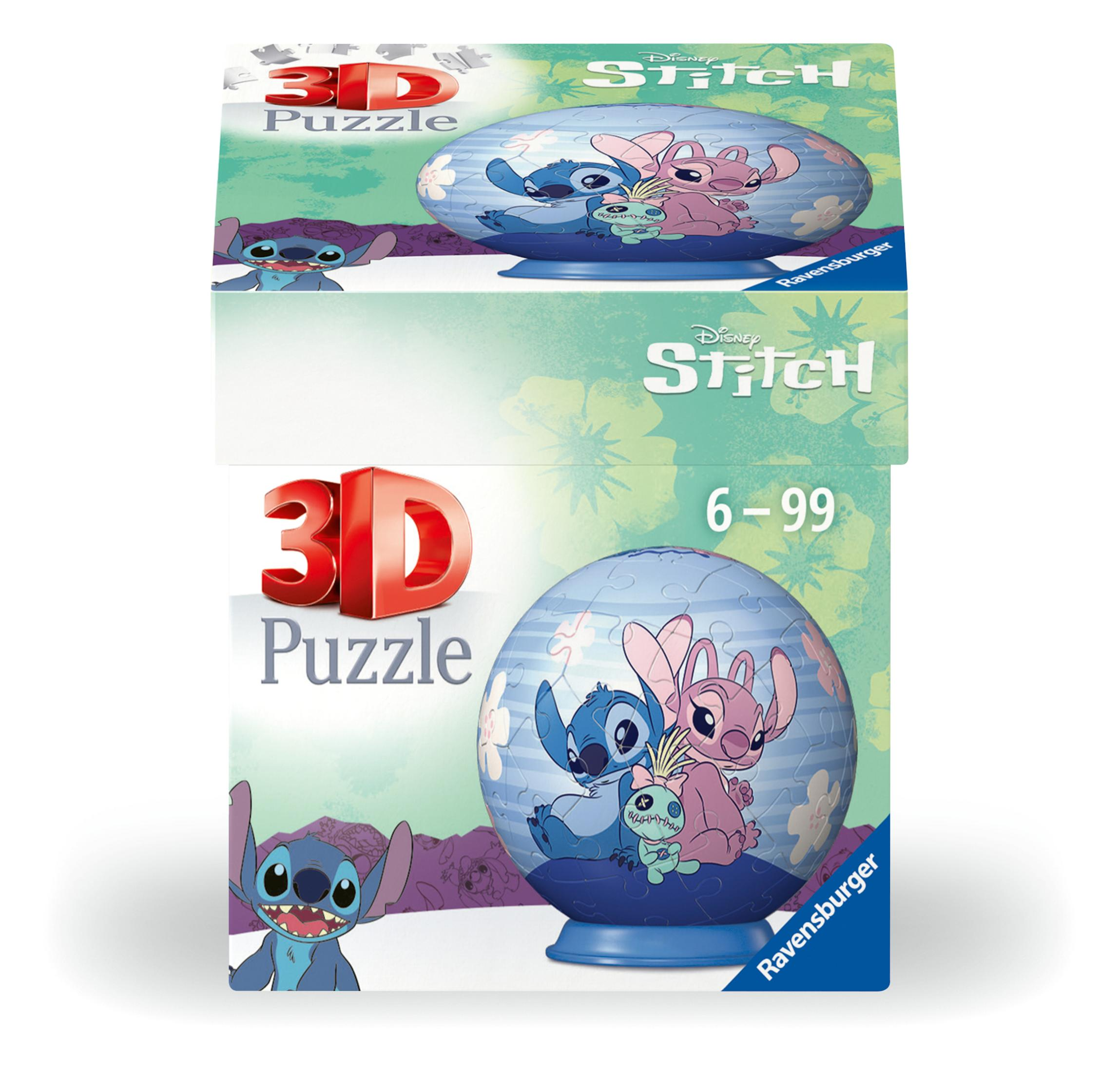 Disney Stitch 3D-Puzzlebox mit Stitch und Angel.