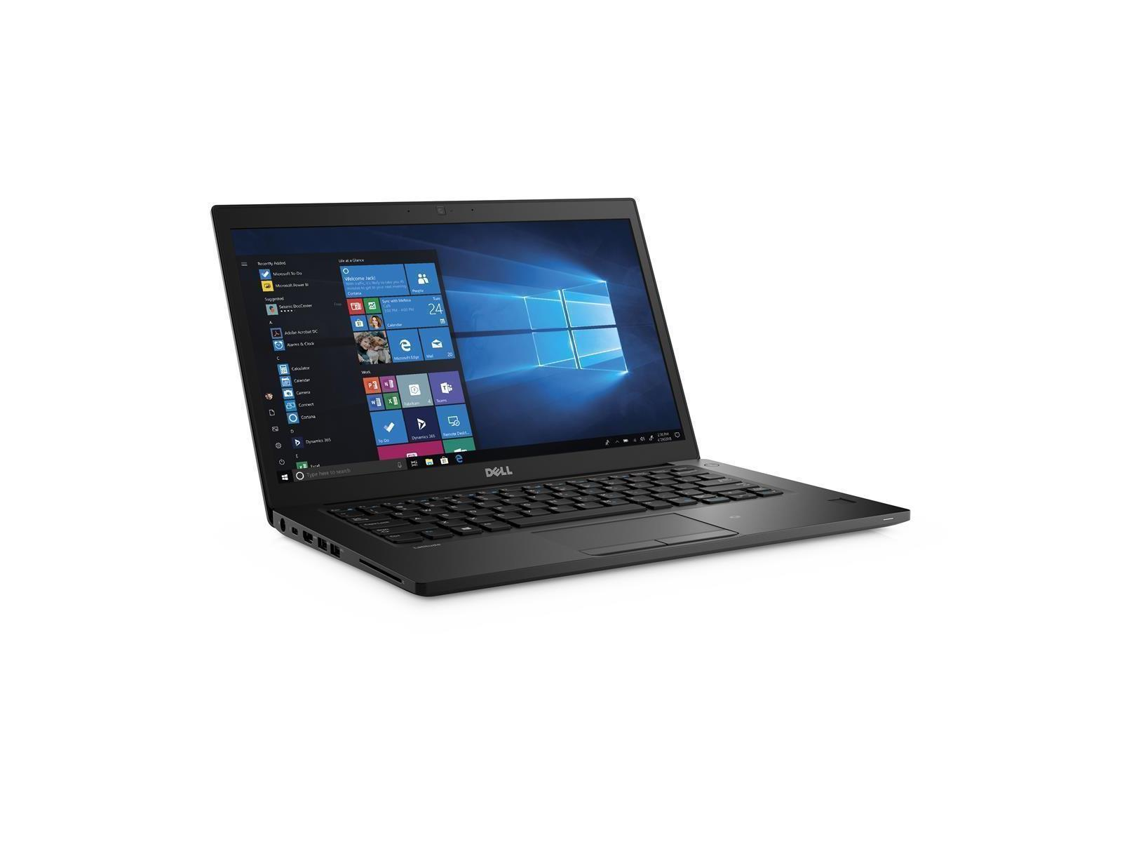 Ein schwarzer Laptop, geöffnet, auf weißem Hintergrund. Zeigt einen Windows-Desktop-Bildschirm.