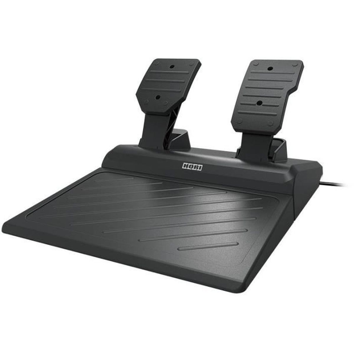 Czarne pedały wyścigowe na czarnej podstawie. Tło jest jednolicie czarne.