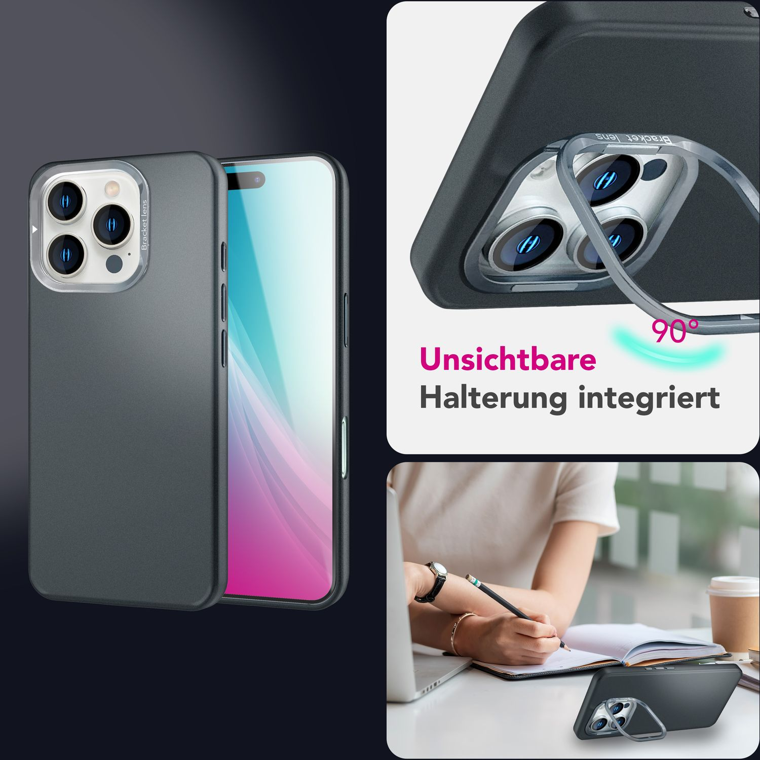 NALIA Custodia Rigida Ultra-Sottile per iPhone 16 Pro - Compatibile