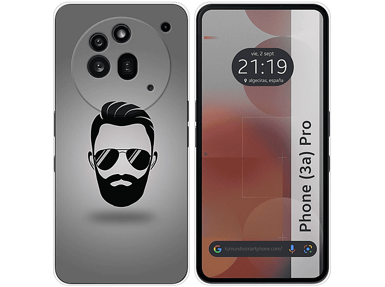 BEEJTUNY Funda Para Nothing Phone 3a Pro Con Anillo De 360°, Carcasa Protectora Con Cubierta De Lente, Funda Anticaída Con Soporte Magnético. Negro
