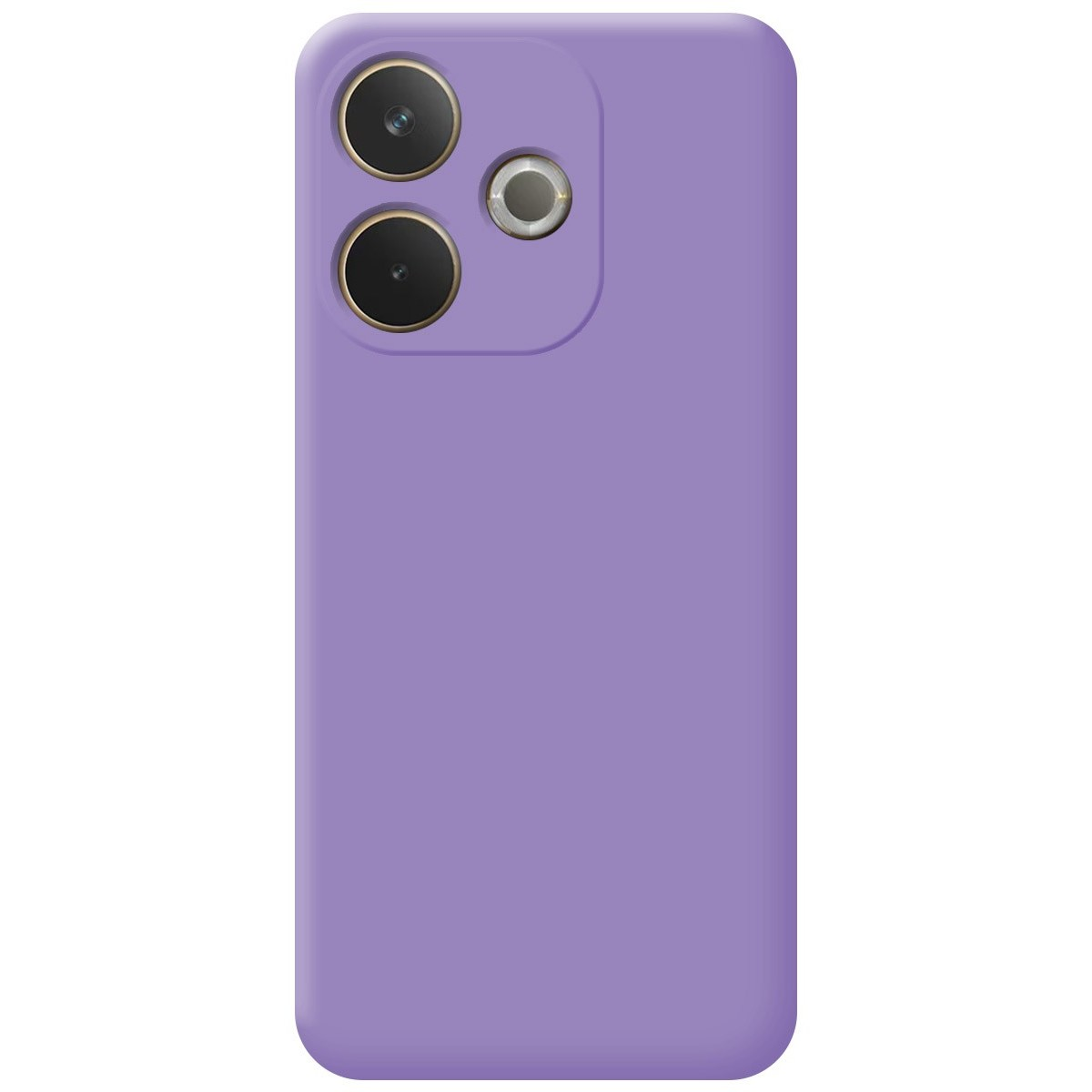Custodia per telefono viola con fotocamera.